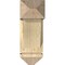 Ekena Millwork Traditional Arts and Crafts Rough Sawn Bracket w/ Offset Brace, Douglas Fir, 8"W x 18"D x 22"H BKT0806X18X22TRA03RDF - alternate 2
